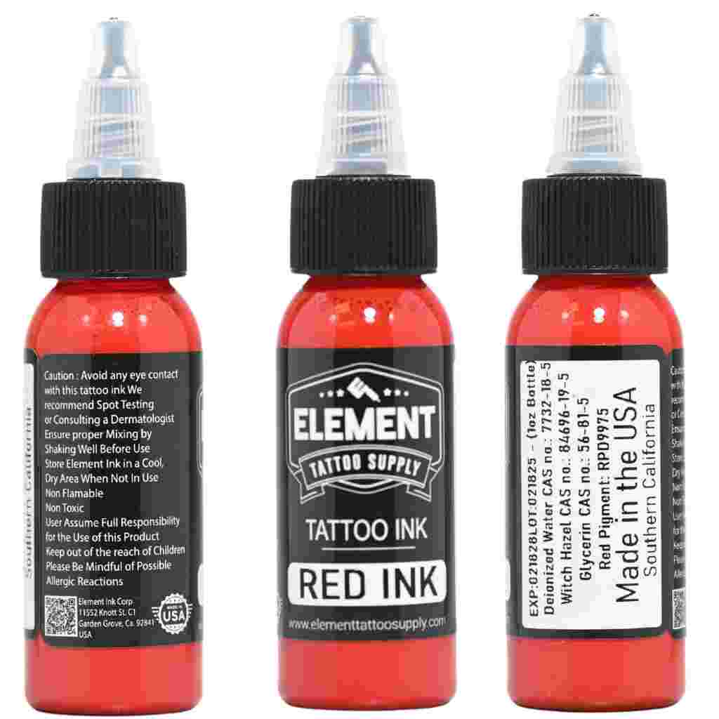 Element Ink Red Tattoo Ink 1oz - Image 5