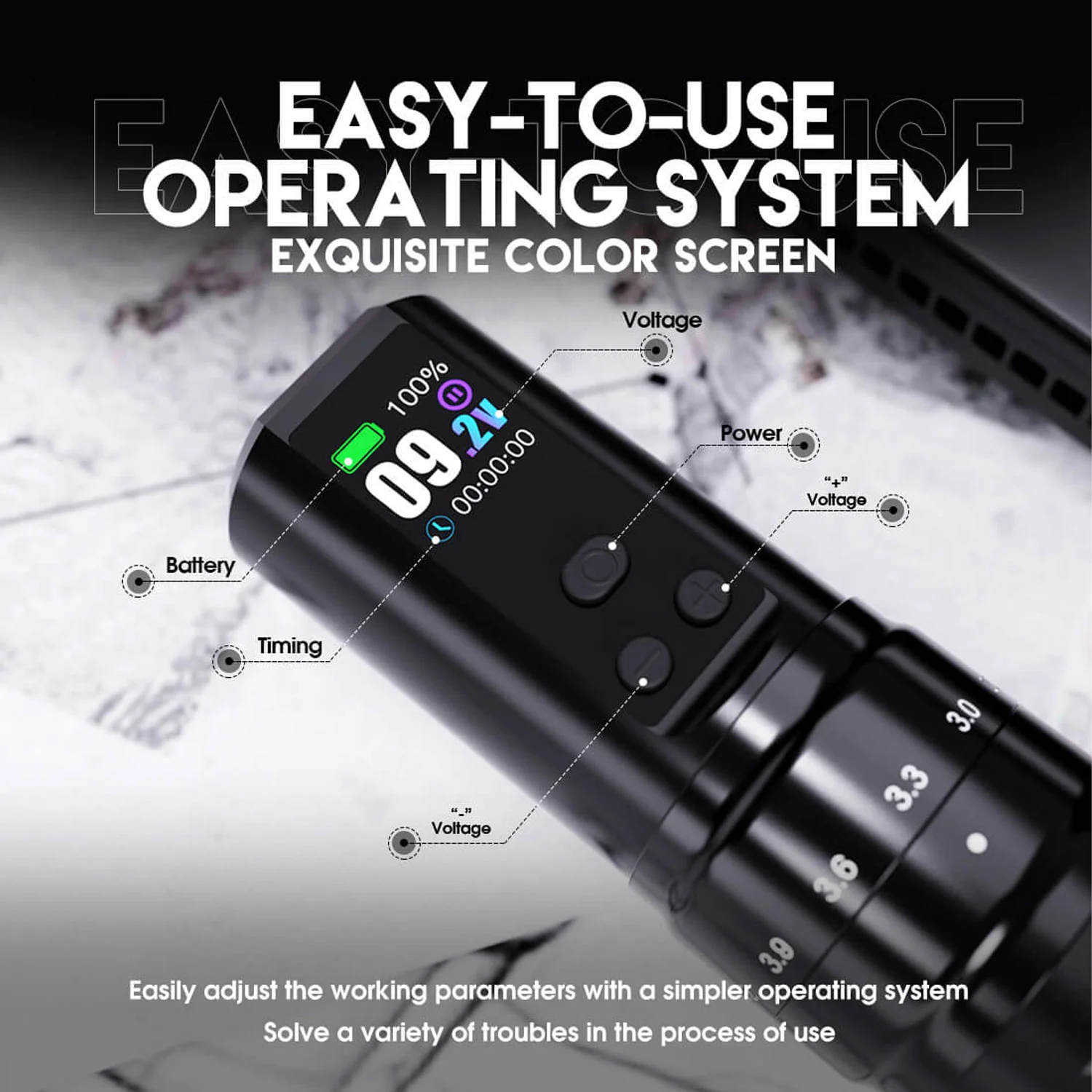 Mast Fold 2 Pro Wireless Pen Machine 2.4-4.2mm Stroke Length - Image 7