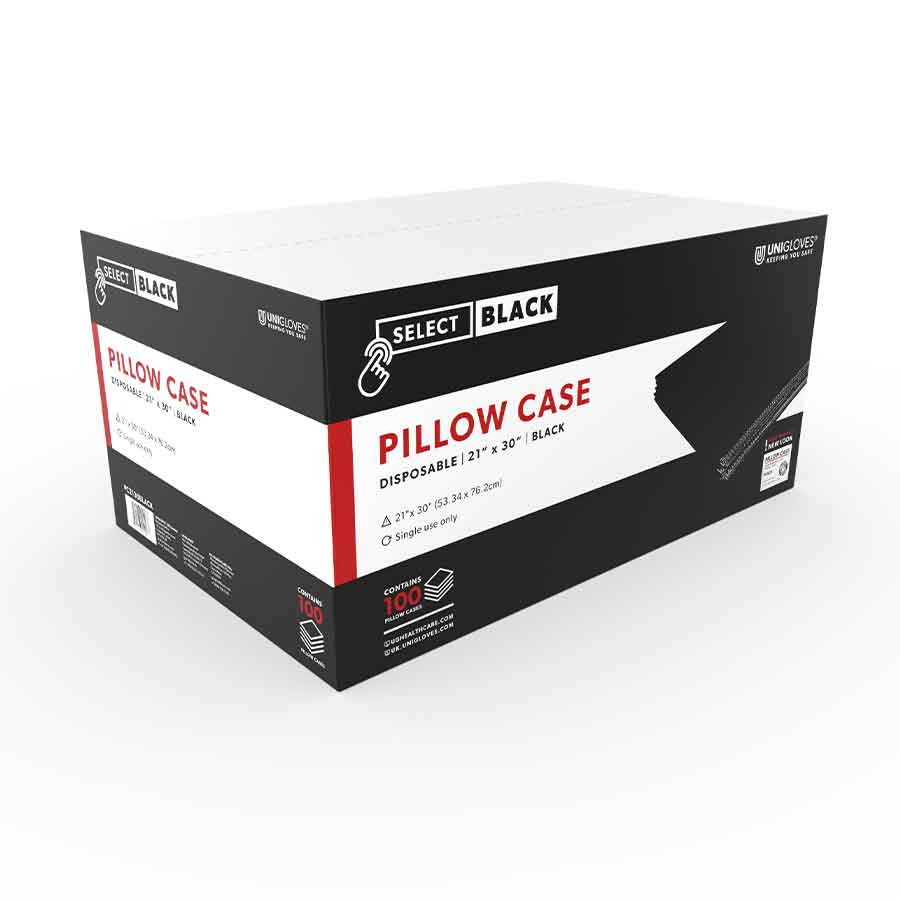 Disposable Black Pillow Case Cover - Image 3