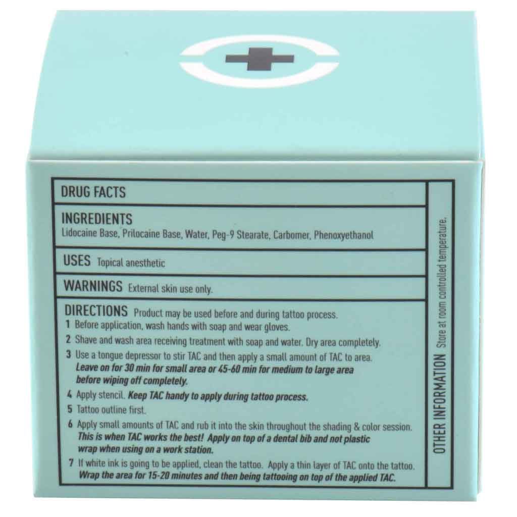 TAC Sciences Tattoo Anesthetic Numbing Cream - 1 oz Jar - Image 4