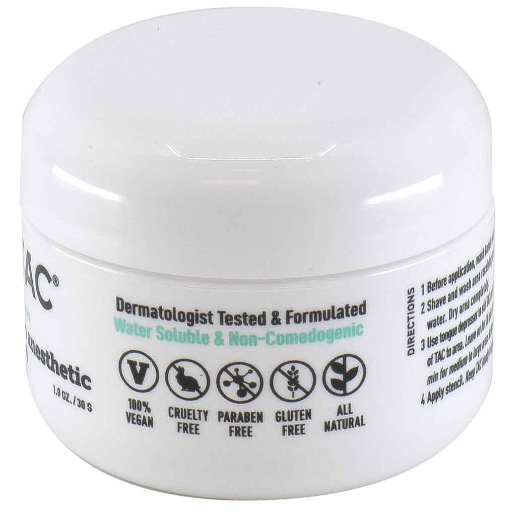 TAC Sciences Tattoo Anesthetic Numbing Cream - 1 oz Jar - Image 6